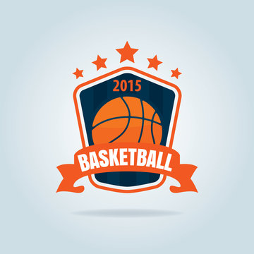 Basketball logo template,vector illustration
