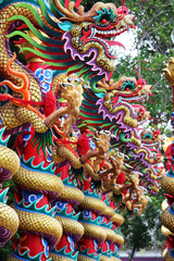 Fototapeta premium chinese style dragon statue
