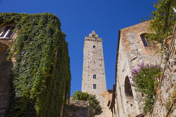 Fototapeta premium Italia,Toscana,il paese di San Gimignano