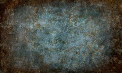 Abstarct Brown Blue Scratched Background