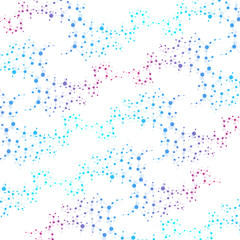 Structure molecule and communication Dna, atom, neurons. Science concept for your design. Connected lines with dots. Medical, technology, chemistry, science background. Vector illustration.