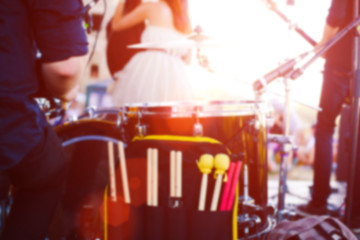 The concert of the musical group.