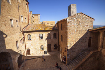 Italia,Toscana,il paese di San Gimignano