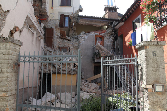 24/8/2016 - Amatrice - Rieti - Italy - The earthquake that destroyed the historic city of Amatrice