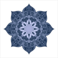 Vector Beautiful Deco Colored contour Mandala