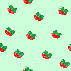 Viburnum seamless pattern