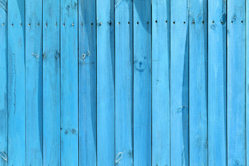 Fototapeta premium The old blue wood texture with natural patterns