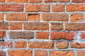 Background of old brick wall pattern texture.