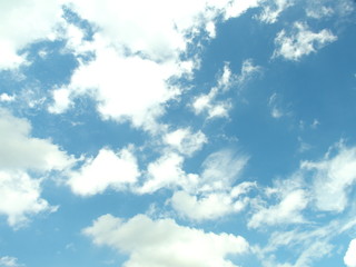 Obraz premium 台風一過の空