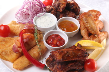 beer snack in Mexican style