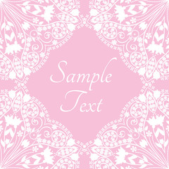 Template with abstract floral background