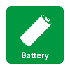 Battery vector icon for web and mobile