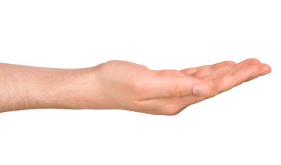 Isolated Male Hand in a Position