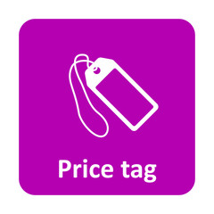Price tag vector icon for web and mobile