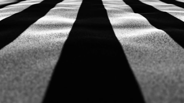 Black and White Textile Flag, Loop, 4k
