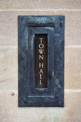 Town Hall Letterbox in Oxford