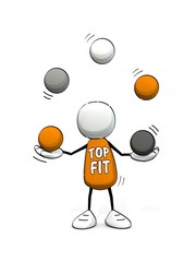 little sketchy man juggling with balls - top fit