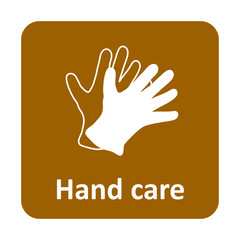 Hand care gloves vector icon for web and mobile