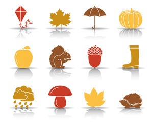 Herbst Icons - Braun (Schatten)