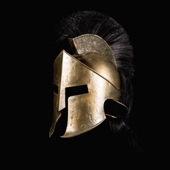 Fiction Spartan helmet on black background © David.C.Azor