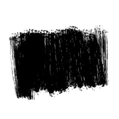 Black ink hand drawn paintbrush brush vector illustration. For decorative banner design.