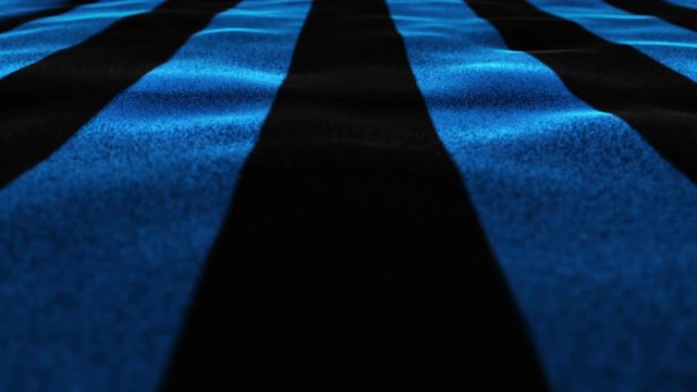 Black and Blue Textile Flag, Loop, 4k
