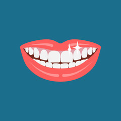 Dentist smile icon.