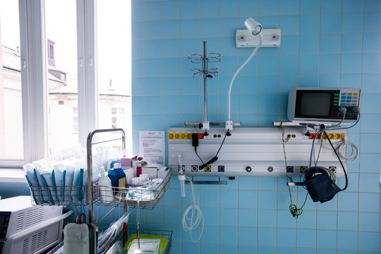 Medical equipment in hospital