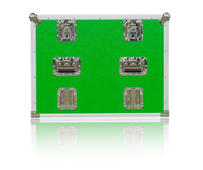 New green toolbox with shadow