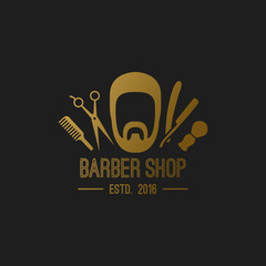 Barber logo elements.