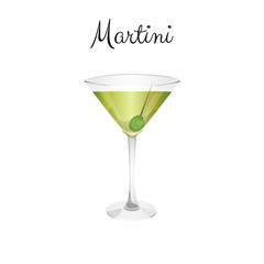 Martini alcohol cocktail