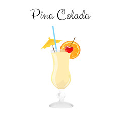 Pina Colada alcohol cocktail