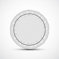 Airbag vector illustration. Isolated car safety cushion.