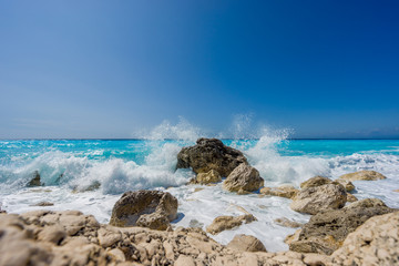 Beautiful beach on Lefkada lefkas island