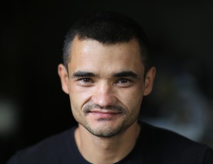 Fototapeta premium Unemployed guy, homeless man
