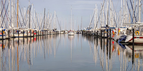 Fototapeta na wymiar Yachthafen Heiligenhafen Ostsee