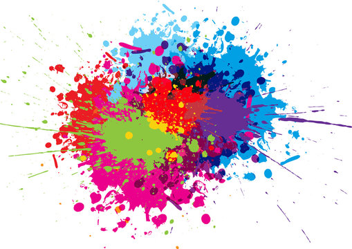 abstract splatter Color background. illustration vector design