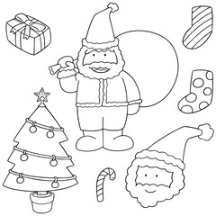 vector set of christmas