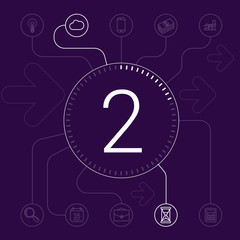 Part two. Presentation template vector design. 