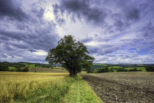 Dark Skies Over Wortley, Barnsley In Yorkshire