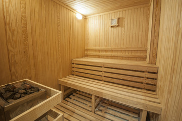 Fototapeta na wymiar Sauna in a health spa