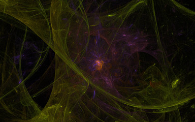 purple green cloud fractal