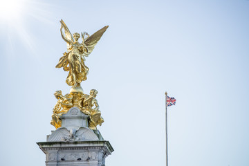 Beautiful view of victoria memorial in London