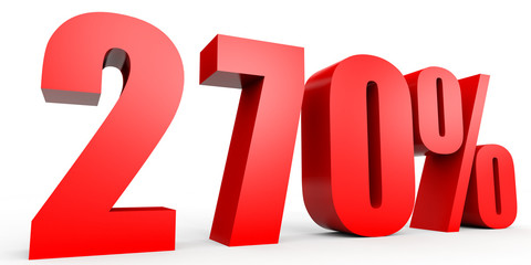 Discount 270 percent off. 3D illustration.