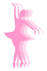 Naklejka na ściany i meble dancer girl symbol