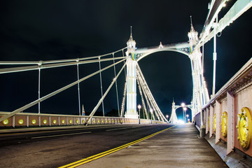 Chelsea bridge at night