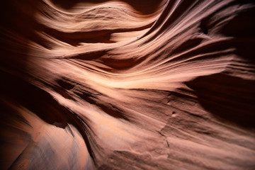 Beautiful sand rock cave by water erosion