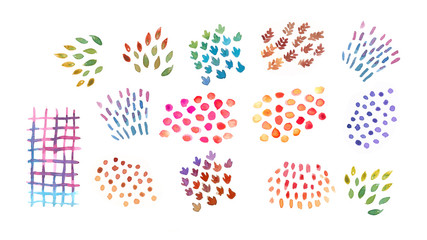 watercolor hand painting pattern abstract illustration