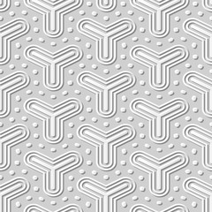 3D paper art 550 triangle round dot cross line