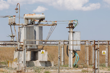 power transformer in high voltage substation